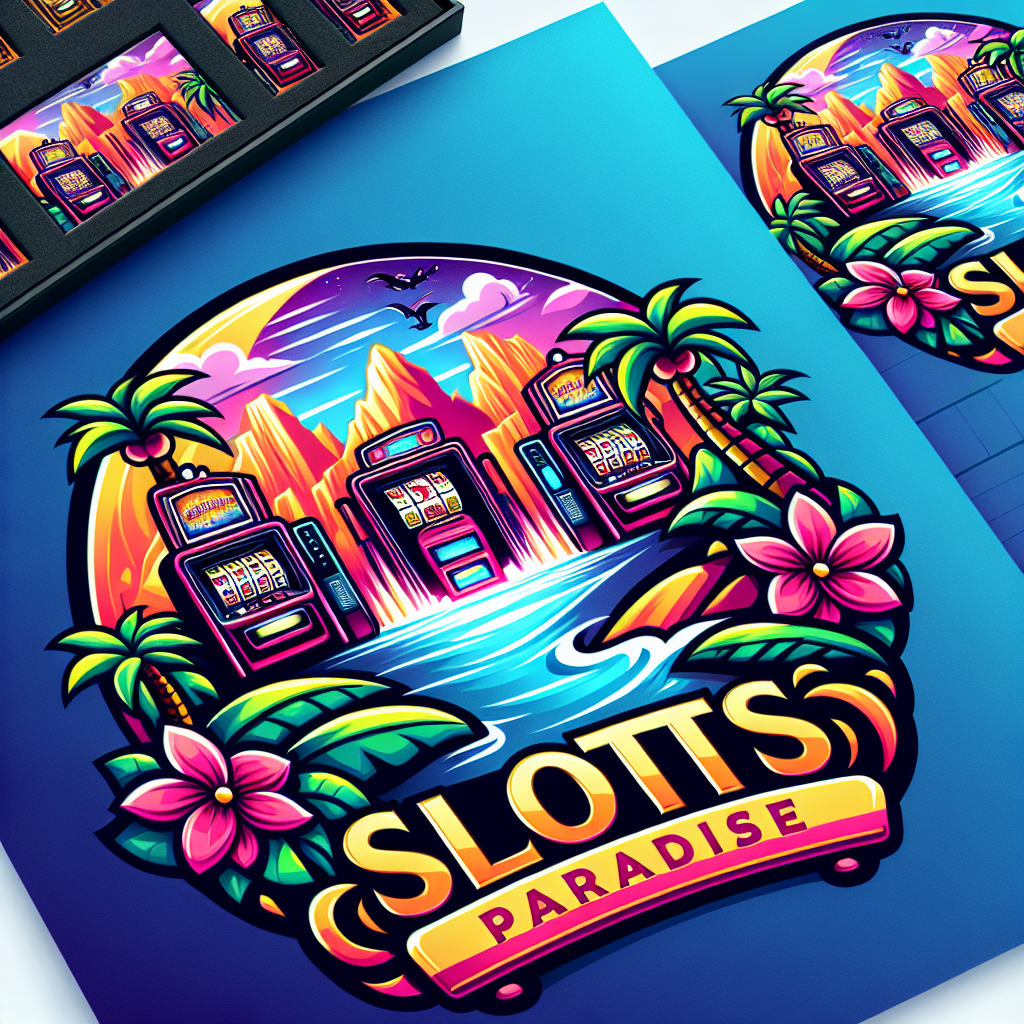 "Vibrant Slots Paradise logo showcasing themes of excitement and community in online gaming."